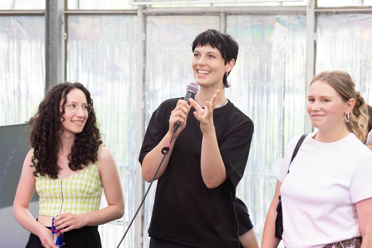 Präsentation des Projekts bei der Vernissage